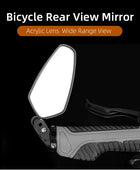 Miroir de vélo universel, installation gauche droite, lentille convexe ou plate, 1 pièce