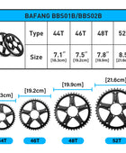 Pédalier pour moteur Bafang BBS01/BBS02 plateau 44T 46T 48T 52T