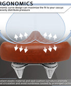Selle de vélo surdimensionnée et ergonomique BUCKLOS confortable selle de vélo à Absorption des chocs