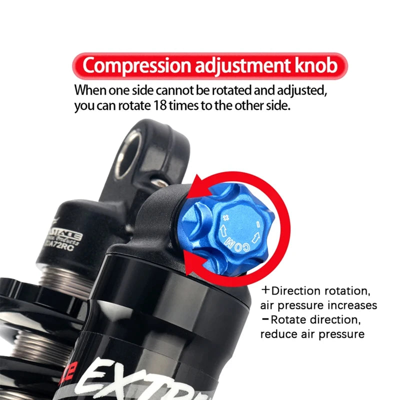 Fastace Amortisseur de suspension arrière pour vélo de descente, dimensions 190/200/210/220/240mm, applicable aux vélos électriques VTT, etc.