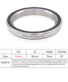 Roulements de direction: 28.6mm, 44mm, 30mm, 41/41mm, 8mm, 47mm, 49mm, 51mm, 52mm