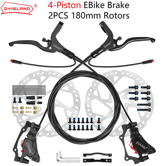 QOXEZY Ebike Ensemble de freins à disque hydrauliques pour vélo QOXEZY Ebike Ensemble de freins à disque hydrauliques pour vélo