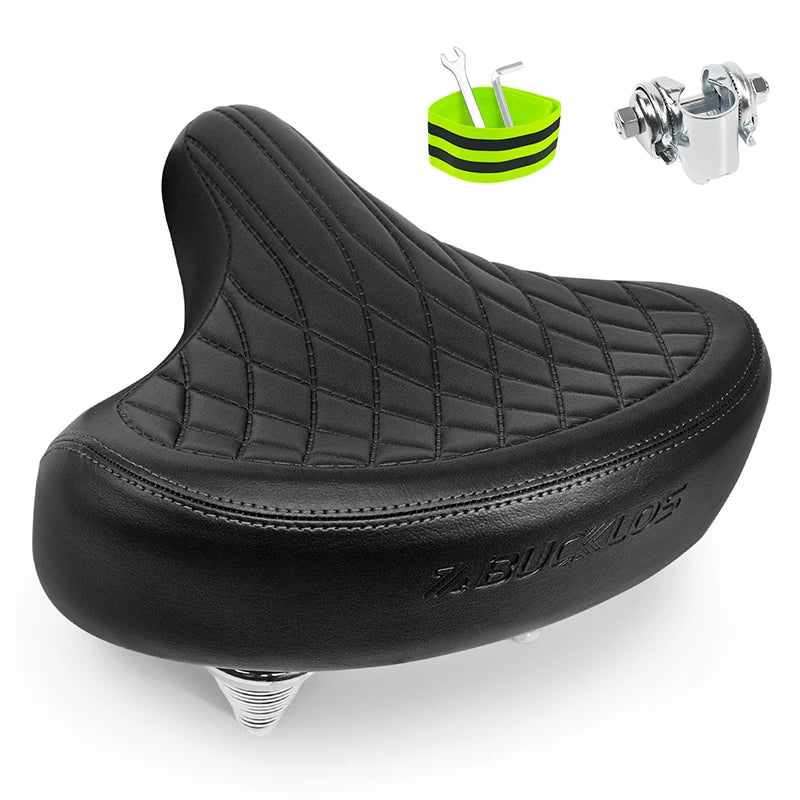 Selle de vélo surdimensionnée et ergonomique BUCKLOS confortable selle de vélo à Absorption des chocs