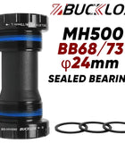 Boitier de pédalier BUCKLOS BSA BB68/73 support inférieur 24mm en alliage d'aluminium