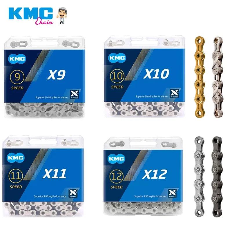 Chaîne KMC original X8 X9 X10 X11 X12 pour 8/9/10/11/12 vitesses