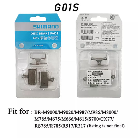 Plaquette de frein SHIMANO G01S en résine 1 paires