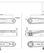 Manivelle PROWHEEL 160, 165, 175mm Alloy 6061 compatible M620 Yamaha PWX Brose Bosch GEN2 GEN4（1 Paire）