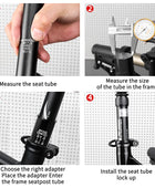 Réducteur adaptateur de tube de selle MUQZI