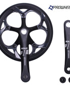 PROWHEEL Pédalier de vélo BCD 52T, ensemble de bras de manivelle et pédalier, vélo de route VTT, vélo électrique, 130mm, 165mm, 170mm