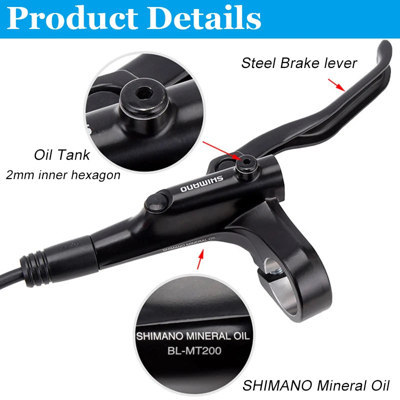 Kit Fein à Disque Hydraulique vélo, fat bike, VTT Shimano MT200 MT201 M315