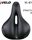 Selle VELO VL-6103 Haute résilience confortable épaisse étanche à mémoire de forme