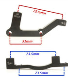 Adaptateur étrier de frein BUCKLOS avant et arrière, en alliage d'aluminium 180/203mm