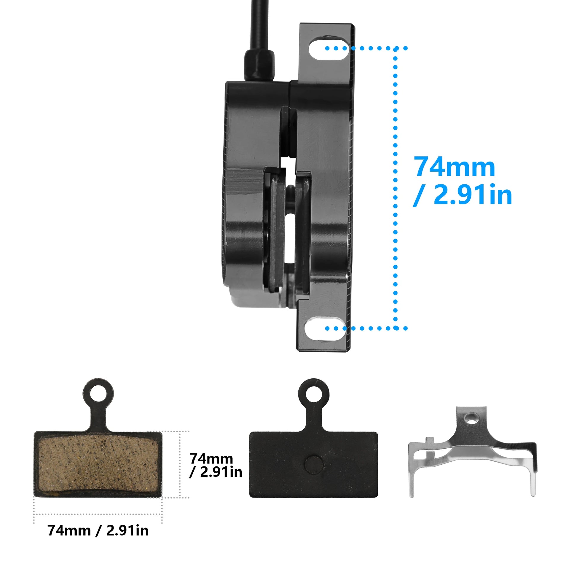 Kit de freins à disques hydrauliques DYISLAND SD200 à 2 pistons pour VTT, disque de 160mm