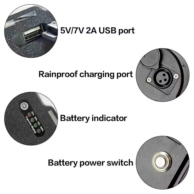 Batterie MEIJING ENERGY Triangle 52V 24AH